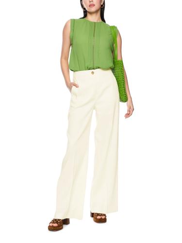 Hose WAUKEE aus Leinen-Viskose 36 - Bright Ecru