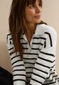 Pullover mit Polokragen M - Vanilla White