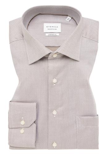 Hemd Langarm 42/Langarm - 65cm COMFORT FIT - Taupe