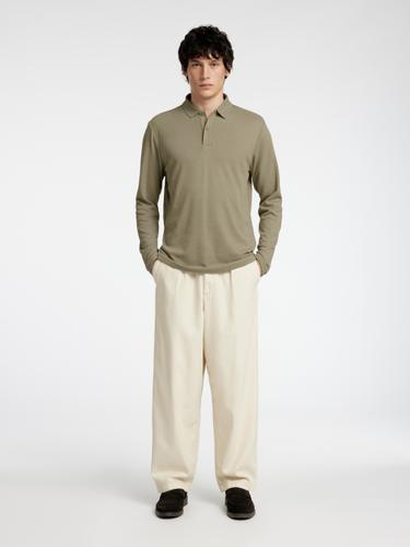 SLHSLIM-TOULOUSE LS POLO NOOS S Slim Fit - Vetiver