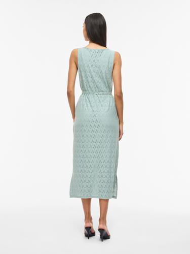 VIAMALINA S/L MIDI DRESS/VOL/PB S Normal geschnitten - Blue Surf