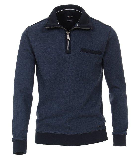 Sweat-Troyer gemustert L - Blau