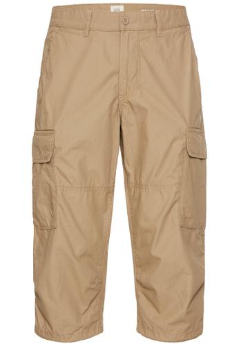 3/4 Cargo Shorts Regular Fit 40IN Regular Fit - Wood