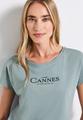 Shirt mit Folien-Wording 42 - Arona Blue