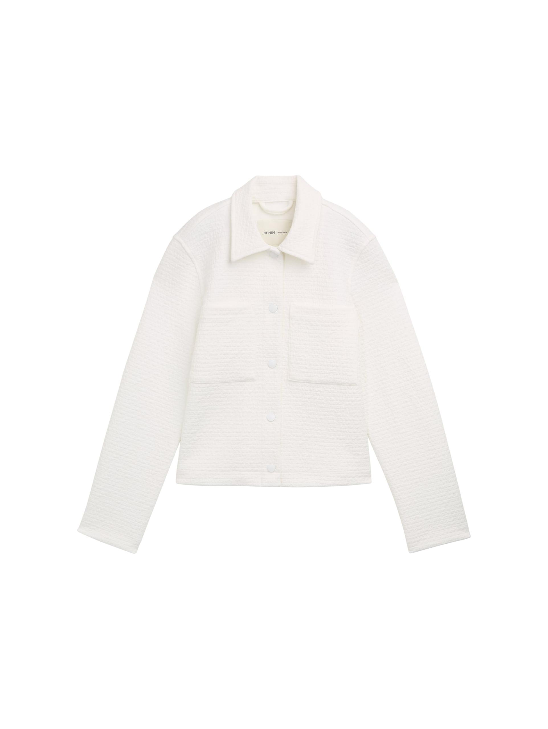 Jacke mit aufgesetzten Taschen M Regular Fit - Whisper White