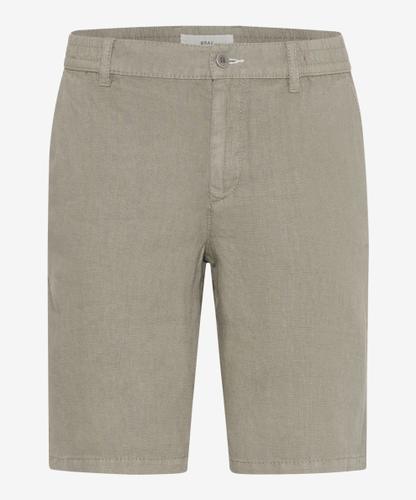 Style Balu 54 Bermudahose, Herrenhose, Schräge Stecktaschen, Leistengesäßtaschen, Gummibund, Verdeckter Reißverschluss, Modern Fit, Normale Leibhöhe, Gerader Schnitt - Khaki