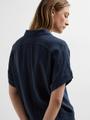 SLFVIVA SS CROPPED SHIRT NOOS 34 Normal geschnitten - Dark Sapphire