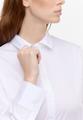 Satin Shirt Bluse Satingewebe Langarm 42/Langarm OVERSIZE FIT - Weiß