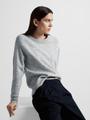 SLFLULU LS KNIT O-NECK B NOOS M Normal geschnitten - Light Grey Melange