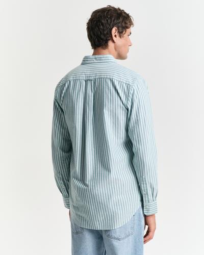 Regular Fit Classic Oxford-Hemd mit Streifen L - Deep Green