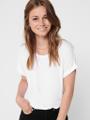 ONLMOSTER S/S O-NECK TOP NOOS JRS L Normal geschnitten - White