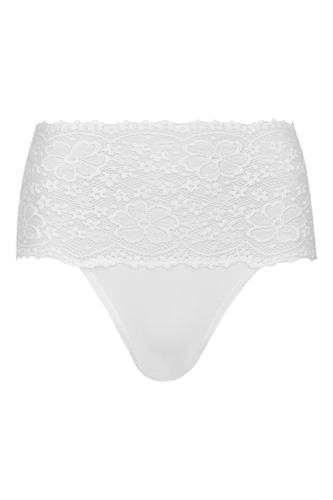 Taillenslip Millefleurs Weiß 48