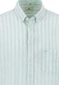 Summer Linen Stripes, B.D., 1/2 L Casual Fit - Minty Green