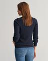 Zopfstrick Rundhalspullover aus Stretch-Baumwolle S - Evening Blue