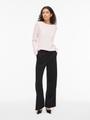 VIRIL O-NECK L/S  KNIT TOP - NOOS S Normal geschnitten - Cherry Blossom