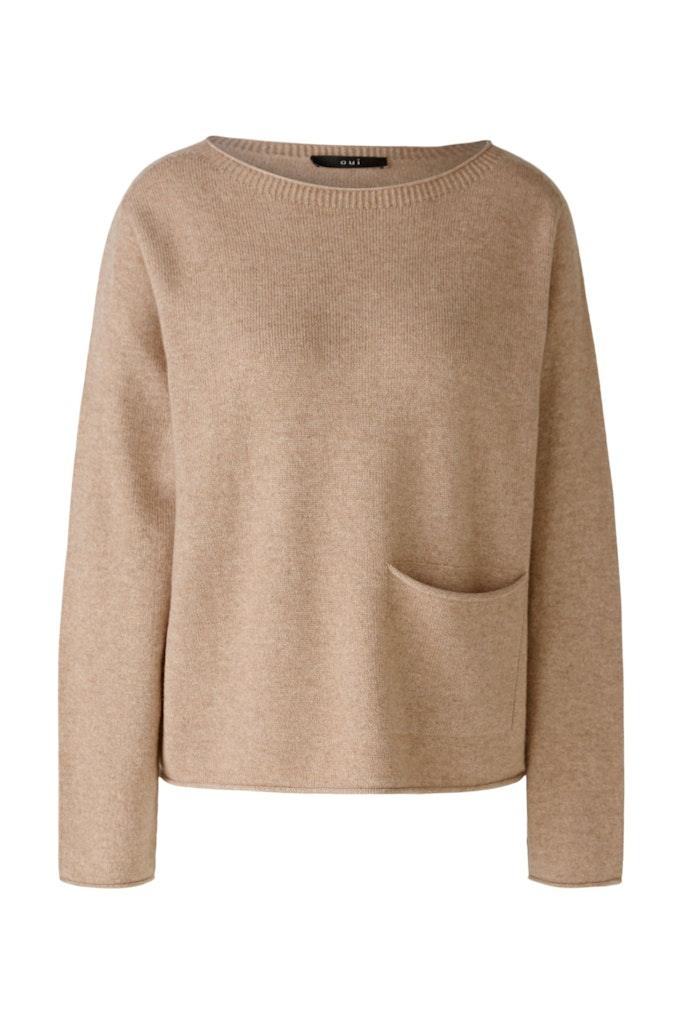 Pullover Wollmischung Braun 34