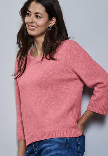 Strickpullover mit Rundhals 36 - Sugar Coral Mel.