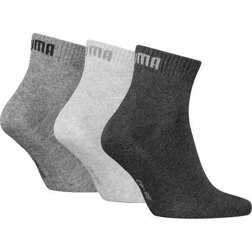 PUMA Herren Socken UNISEX QUARTER PLAIN 3P 39-42 in Grau