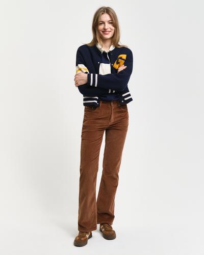 Cordjeans mit ausgestelltem Bein 31 - Cocao Brown