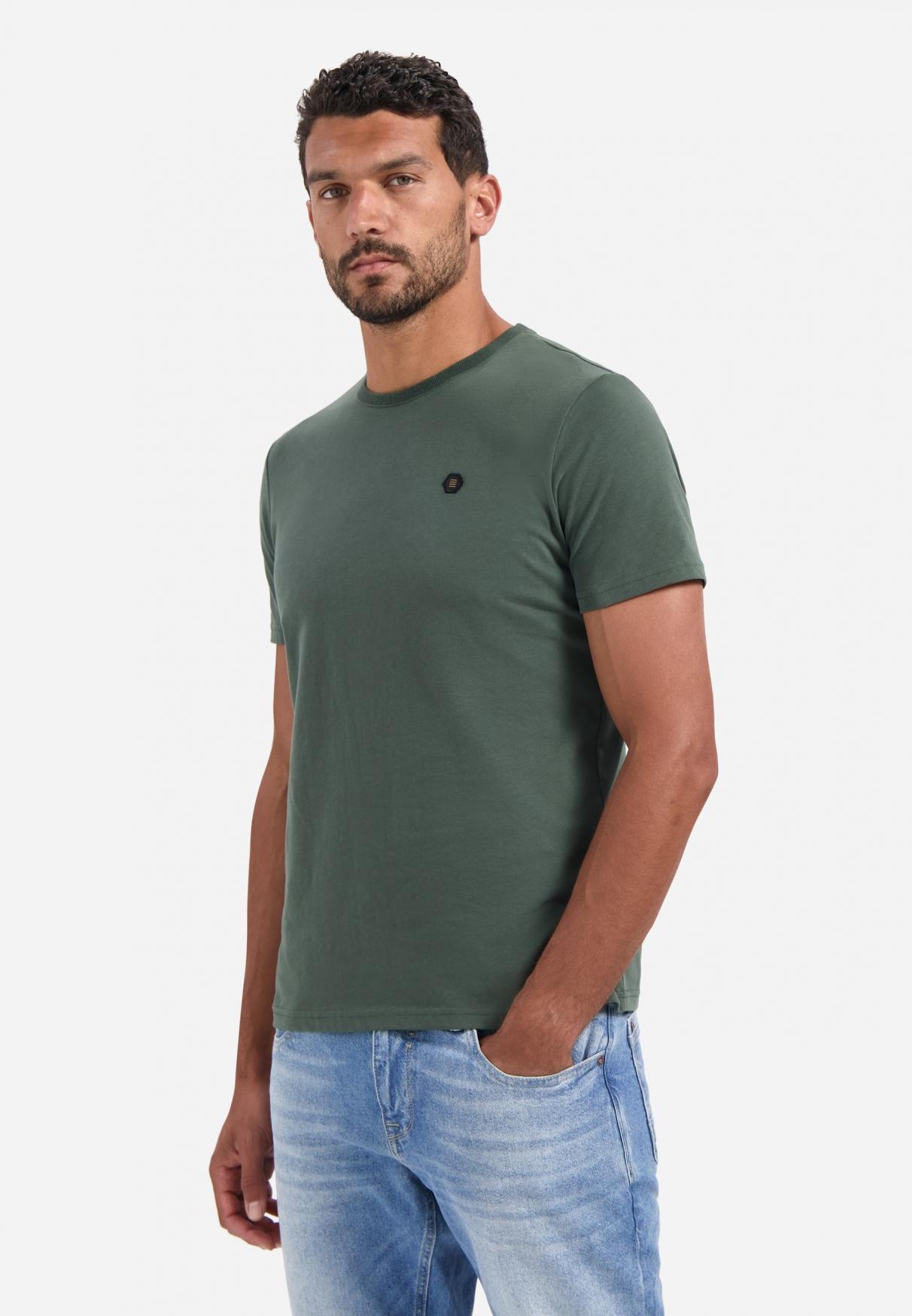 T-Shirt Crewneck Peached XXL Regular Fit - Dark Green