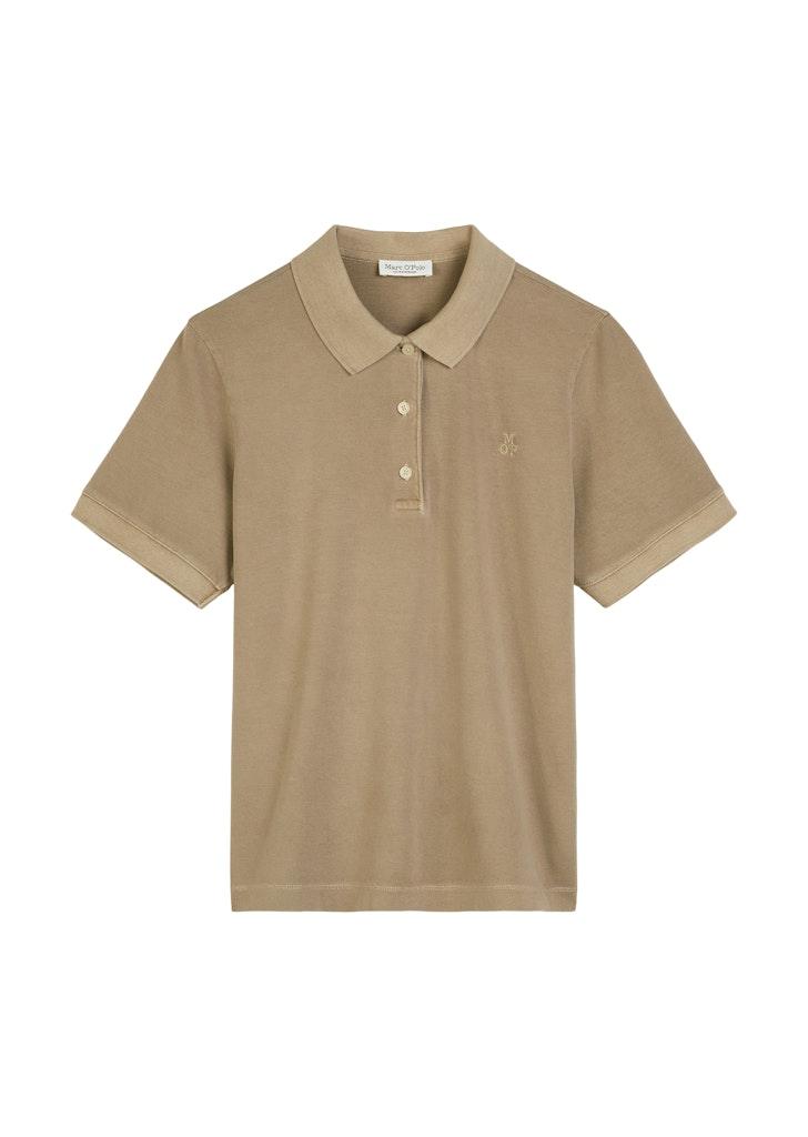 Polo-shirt, short-sleeve, flat knit collar, gmd Beige M