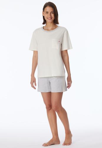 Schlafanzug kurz Beige 40