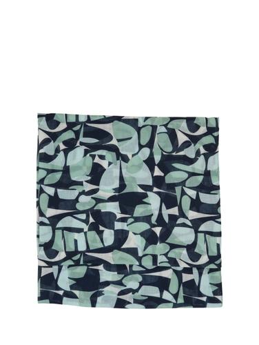 Loop-Schal mit Muster OS Regular Fit - Green Dots And Shapes Design