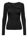 ONLRANJA LIFE L/S DETAIL TOP JRS S Normal geschnitten - Black