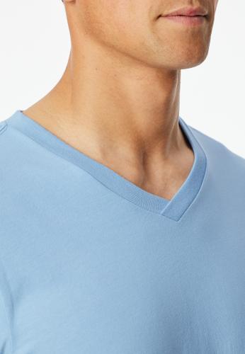 T-Shirt V-Ausschnitt 48 - Pacific Blue
