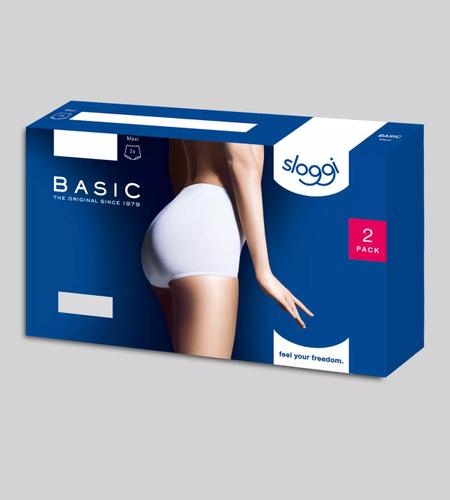 sloggi Basic+ Maxi 2P 46 - Weiss