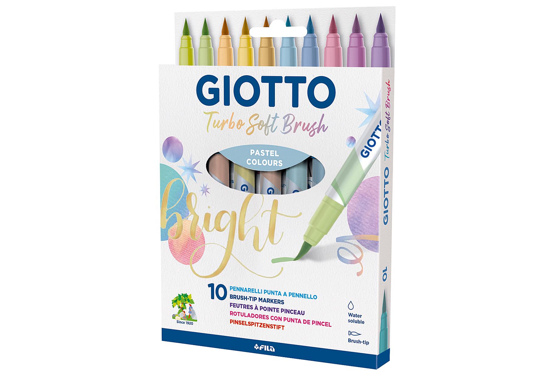 Pinsel-Fasermaler 'Turbo Soft Brush Pastel' 10er Etui