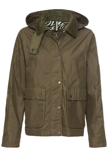 Blouson mit Cordkragen 36 Regular Fit - Dark Khaki