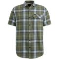 Slub Check Moby M Regular Fit - Deep Lichen Green