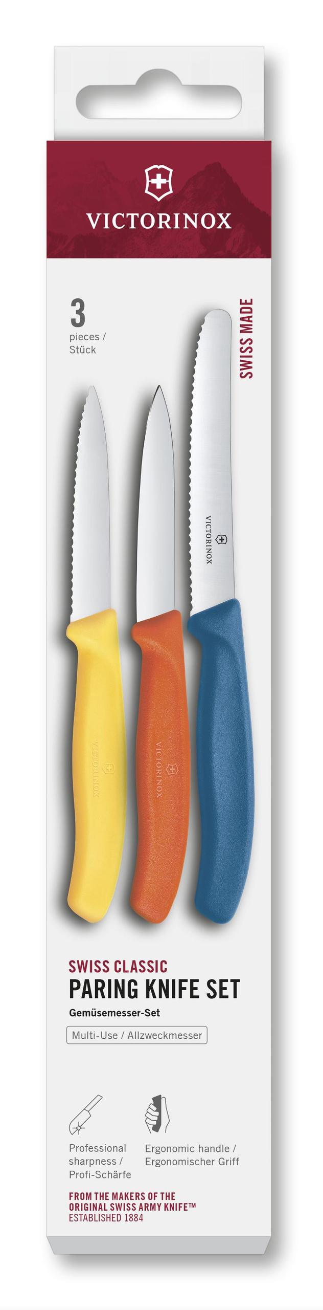 Gemüsemesser-Set "Swiss Classic" 3-teilig