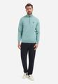 Pullover SU Collar Half Zip 2 Coloured Melange XXL Regular Fit - Arctic Blue