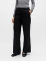 OBJLISA WIDE PANT AOP NOOS 34 Weiter Beinschnitt - Black