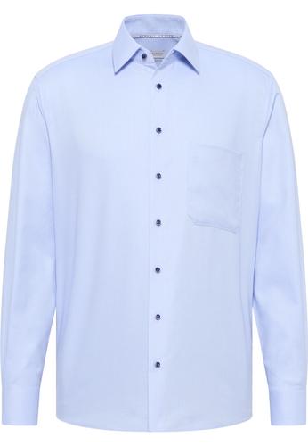 Hemd Dobbydesign Langarm 42/Langarm - 65cm COMFORT FIT - Hellblau