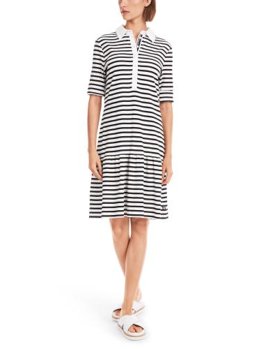 Kleid mit Polokragen 42 - White And Black