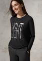 Shirt mit Artwork L - Black Melange