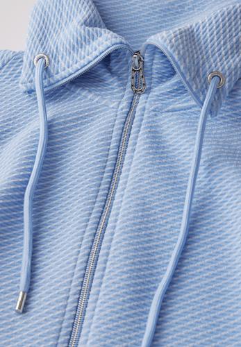 Two-Tone Ottoman Jacke XXL - Fresh Light Blue
