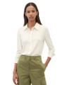 Jersey-Bluse regular Weiß L