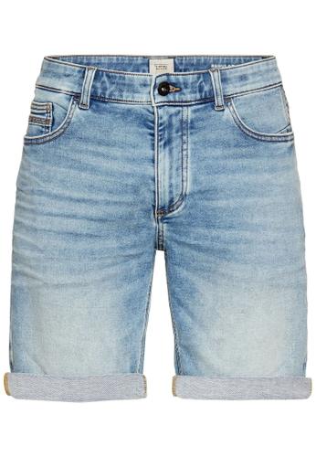 fleXXXactive® Jeansshorts im Regular Fit Blau 40IN