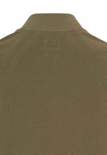 Strickjacke aus atmungsaktivem Polyester L Relaxed Fit - Dusty Khaki