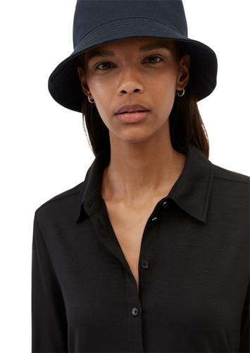 Jersey-Bluse regular Schwarz M