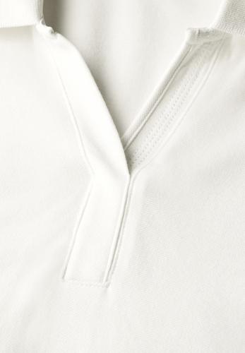 Piquée Poloshirt S - Vanilla White