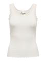ONLSARA SHARAI LACE TANK TOP JRS NOOS L Normal geschnitten - Cloud Dancer