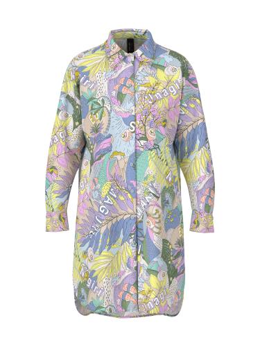 Bedrucktes Kleid "Rethink Together" 38 - Lavender Macaron