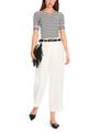 Ringel-T-Shirt aus Baumwoll-Ripp 38 - White And Black