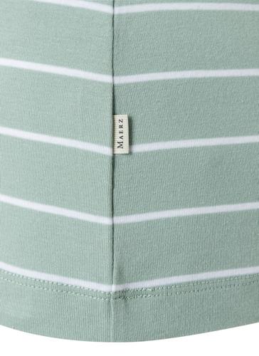 T-Shirt Rundhals 1/2 Arm Slim Fit - Light Aqua