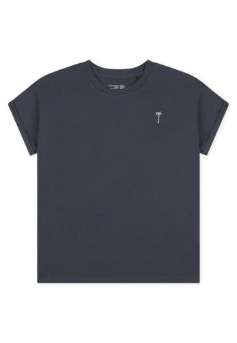 Shirt Kurzarm Grau 38